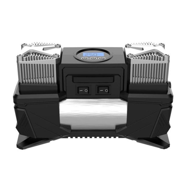 vehicle mounted double cylinder portable digital tire inflation pump, high-power air compressor, car pump inflatable
vehicle mounted double cylinder portable digital tire inflation pump, high-power air compressor, car pump inflatable