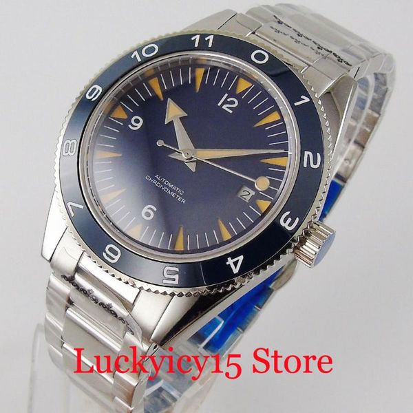 wristwatches corgeut mechanical men watch automatic movement blue dial date function rotating bezel sapphire glass, Slivery;brown
wristwatches corgeut mechanical men watch automatic movement blue dial date function rotating bezel sapphire glass, Slivery;brown