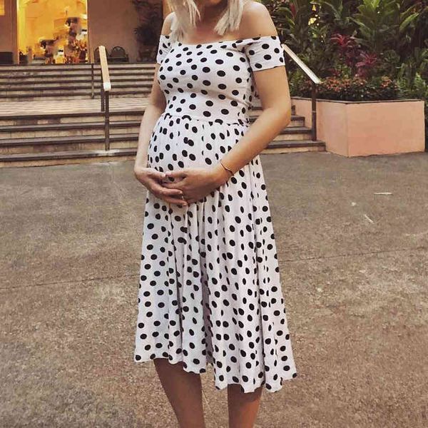 2021 summer women maternity dress mom dot print pregnancy breastfeeding off shoulder dress g220309, White
2021 summer women maternity dress mom dot print pregnancy breastfeeding off shoulder dress g220309, White