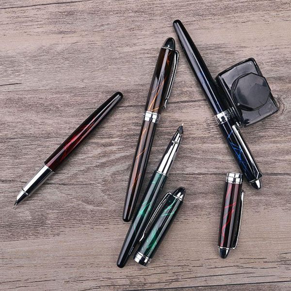 fountain pens luxury colorful lines pen business student 0.38mm fine nib calligraphy school office supplies writing tool 19qa
fountain pens luxury colorful lines pen business student 0.38mm fine nib calligraphy school office supplies writing tool 19qa