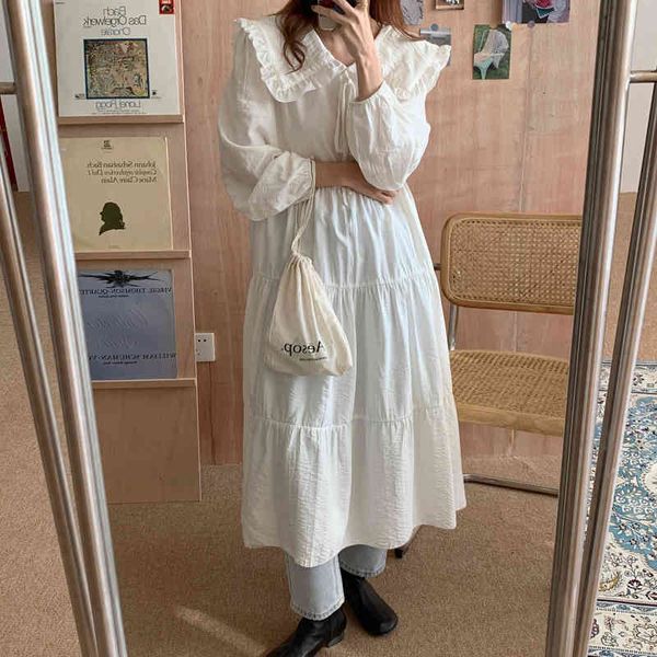 casual dresses 2021 peter pan collar brief prairie chic solid all match spring full sleeves elegance long es vestidos d3f2, Black;gray
casual dresses 2021 peter pan collar brief prairie chic solid all match spring full sleeves elegance long es vestidos d3f2, Black;gray