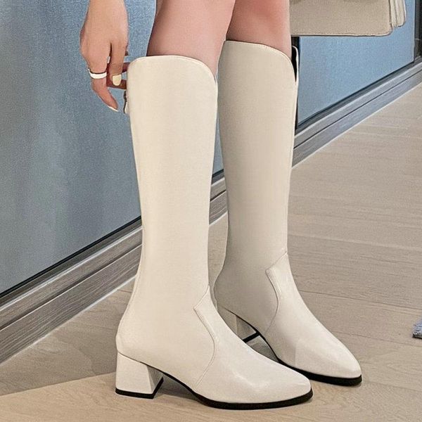 boots style knee high comfortable square root pointed toe women western back zipper women's winter large size 34, Black
boots style knee high comfortable square root pointed toe women western back zipper women's winter large size 34, Black