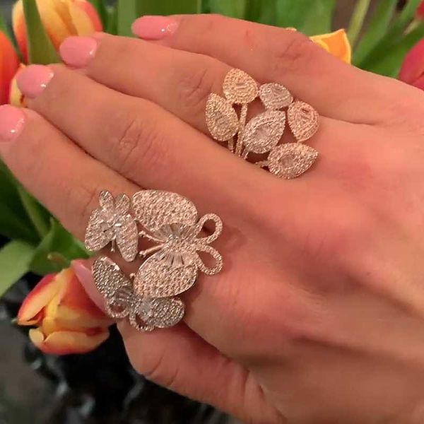 cluster rings luxury butterfly bold statement animal finger ring with zirconia stones 2021 women engagement party jewelry, Golden;silver
cluster rings luxury butterfly bold statement animal finger ring with zirconia stones 2021 women engagement party jewelry, Golden;silver