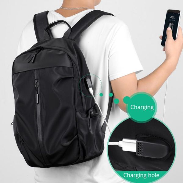 casual waterproof oxford men's backpack school with reflective stripe large capacity travel for male lapcomputer
casual waterproof oxford men's backpack school with reflective stripe large capacity travel for male lapcomputer