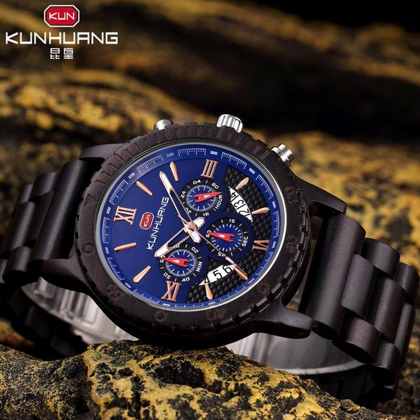 wristwatches kunhuang wholesale classical men's wood timepieces watch custom logo quartz wrist watches men with grid bezel relogio masc, Slivery;brown
wristwatches kunhuang wholesale classical men's wood timepieces watch custom logo quartz wrist watches men with grid bezel relogio masc, Slivery;brown