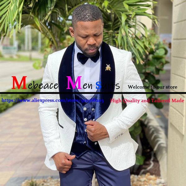 men's suits & blazers custom made jacquard pattern men dark blue shawl lapel wedding fashion tuxedos groom prom terno masculino blazer, White;black
men's suits & blazers custom made jacquard pattern men dark blue shawl lapel wedding fashion tuxedos groom prom terno masculino blazer, White;black