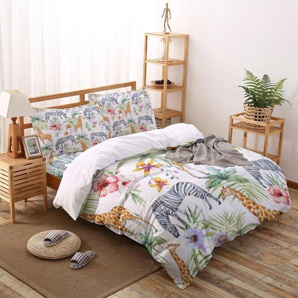 bedding sets giraffe zebra leaf animal plant printed set king size soft fashion duvet cover bed sheet pillowcase
bedding sets giraffe zebra leaf animal plant printed set king size soft fashion duvet cover bed sheet pillowcase