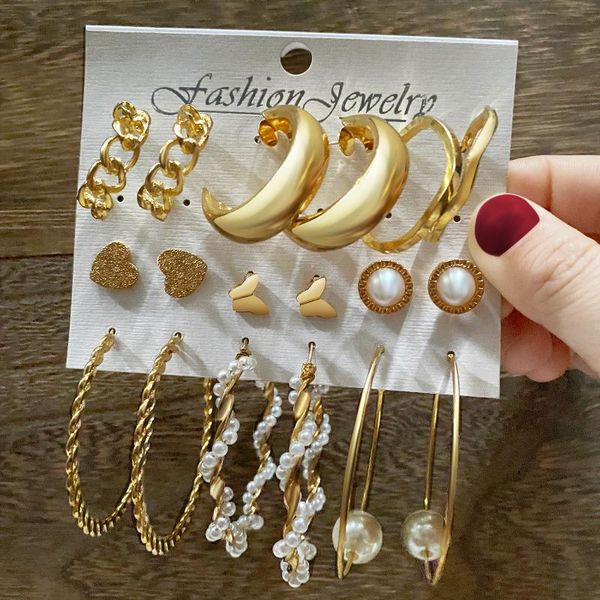 hoop & huggie zovoli trendy big pearl drop earrings set for women fashion gold geometric circle chain 2021 of earring jewelry, Golden;silver
hoop & huggie zovoli trendy big pearl drop earrings set for women fashion gold geometric circle chain 2021 of earring jewelry, Golden;silver