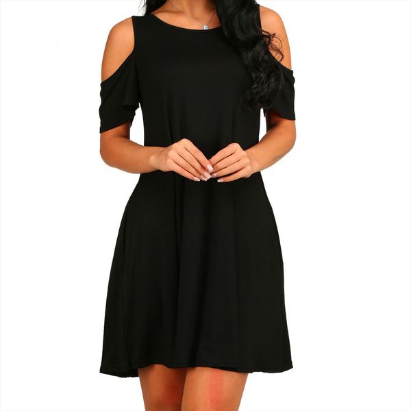 off shoulder mini strapless womens dresses o neck casual elegant pockets sleeveless above knee vintage sundress, Black;gray
off shoulder mini strapless womens dresses o neck casual elegant pockets sleeveless above knee vintage sundress, Black;gray