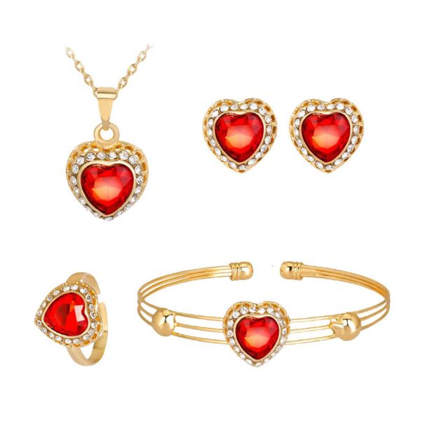 new necklace set exquisite love multicolor earrings bracelet jewelry set wedding accessories, Black
new necklace set exquisite love multicolor earrings bracelet jewelry set wedding accessories, Black