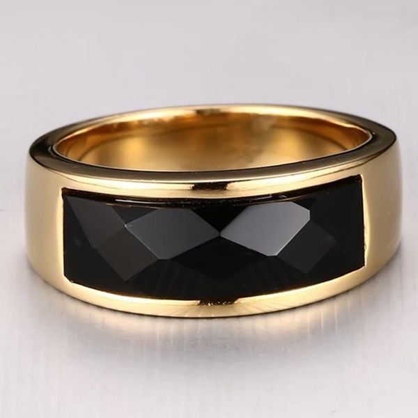 cluster rings hip hop stainless steel black zircon ring golden out men's fashion jewelry gift, Golden;silver
cluster rings hip hop stainless steel black zircon ring golden out men's fashion jewelry gift, Golden;silver