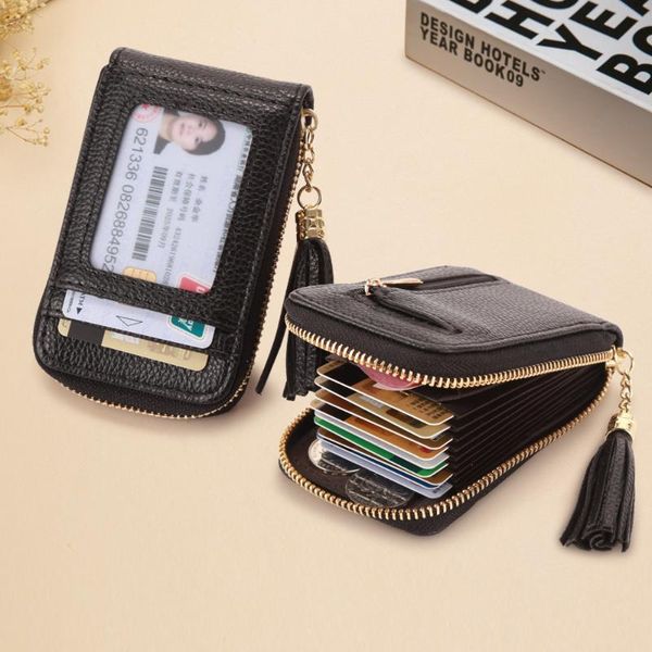 card holders women's wallet tassel organ case multifunctional fashion coin purse holder men's cards bags, Brown;gray
card holders women's wallet tassel organ case multifunctional fashion coin purse holder men's cards bags, Brown;gray