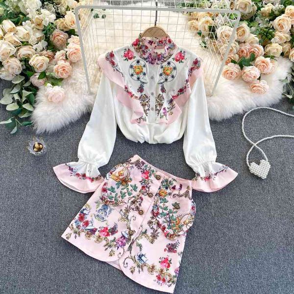 two piece dress style retro printing western skirt suit two-piece ladies temperament shirt all-match trend j6ga, White
two piece dress style retro printing western skirt suit two-piece ladies temperament shirt all-match trend j6ga, White