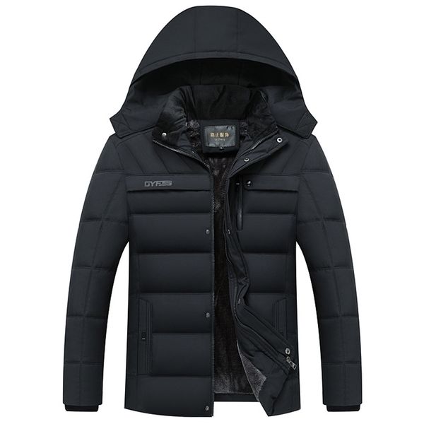 fashion fleece hooded winter coat men thick warm mens jacket windproof gift for father husband parka 211214, Black
fashion fleece hooded winter coat men thick warm mens jacket windproof gift for father husband parka 211214, Black
