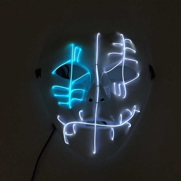 other event & party supplies glowing horror face mask cosplay el wire for halloween 
other event & party supplies glowing horror face mask cosplay el wire for halloween