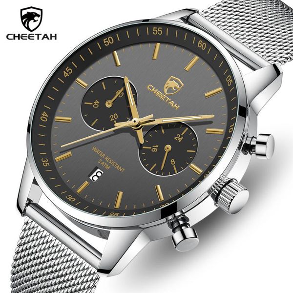 wristwatches cheetah men watch fashion sport watches mens stainless steel waterproof business wristwatch relogio masculino, Slivery;brown
wristwatches cheetah men watch fashion sport watches mens stainless steel waterproof business wristwatch relogio masculino, Slivery;brown