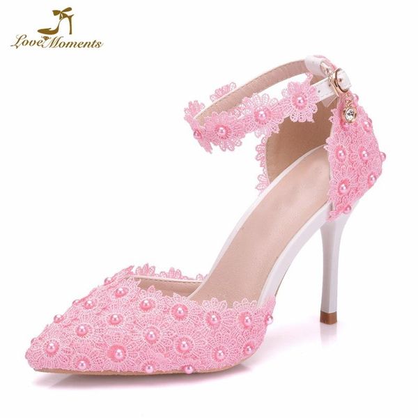 pink white lace pointed toe wedding bridal dress shoes women pumps bombas para mujer ankle straps bridesmaid, Black
pink white lace pointed toe wedding bridal dress shoes women pumps bombas para mujer ankle straps bridesmaid, Black