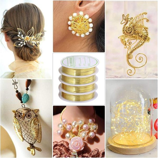other 10 pack 0.3mm jewelry copper craft wire,tarnish resistant beading wire for making supplies and crafting