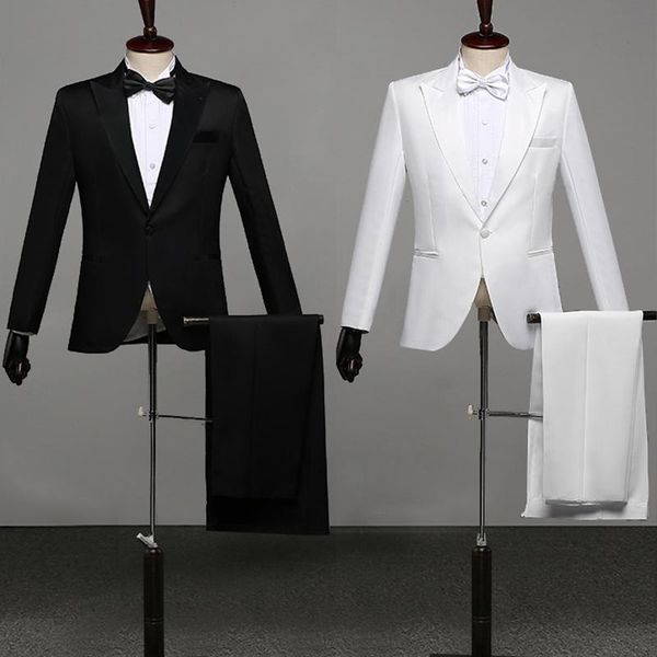 men's suits & blazers men prom shawl lapel white black formal suit evening party show performance wedding singer stage wear tuxedo dres
men's suits & blazers men prom shawl lapel white black formal suit evening party show performance wedding singer stage wear tuxedo dres