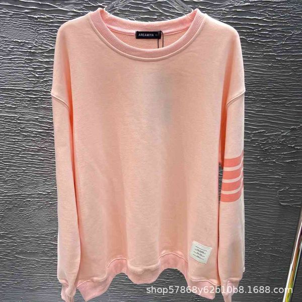 brand hoodie tide brand series 21 early autumn new tb pink four bar sweater loose casual lazy top, Black
brand hoodie tide brand series 21 early autumn new tb pink four bar sweater loose casual lazy top, Black