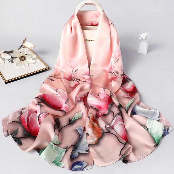 scarves women natural silk scarf fashion print shawls office lady elegant wraps female hijab beach bandana beautiful gift 53x170cm, Blue;gray
scarves women natural silk scarf fashion print shawls office lady elegant wraps female hijab beach bandana beautiful gift 53x170cm, Blue;gray