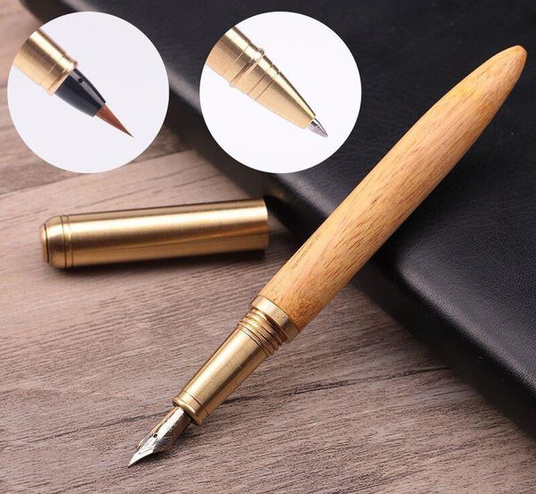 solid wood copper pen orbs signature calligraphy pen-style writing brush soft can be customized fountain pens
solid wood copper pen orbs signature calligraphy pen-style writing brush soft can be customized fountain pens