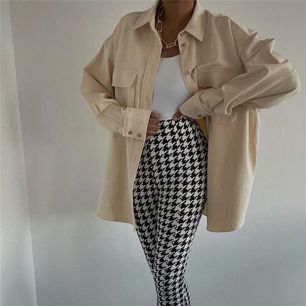 women's jackets casual woman beige loose pocket shirt jacket 2021 spring fashion female solid basic outwear ladies streetwear zgcb, Black;brown
women's jackets casual woman beige loose pocket shirt jacket 2021 spring fashion female solid basic outwear ladies streetwear zgcb, Black;brown