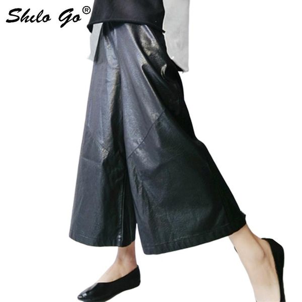 women's pants & capris pu wide leg leather 2021 spring high waist black loose pocket harem womens trousers fashion tide, Black;white
women's pants & capris pu wide leg leather 2021 spring high waist black loose pocket harem womens trousers fashion tide, Black;white