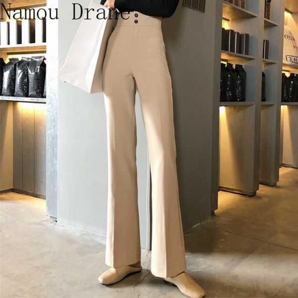 autumn suit pants women's straight loose high waist wide leg and thin drape micro flared trousers 210429, Blue
autumn suit pants women's straight loose high waist wide leg and thin drape micro flared trousers 210429, Blue