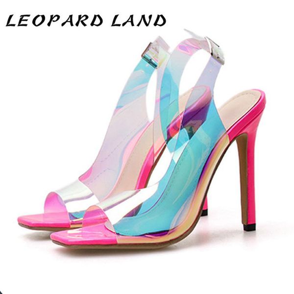 sandals leopard land 2021 summer colorful transparent pvc women's shoes stiletto heel hollow buckle fish mouth, Black
sandals leopard land 2021 summer colorful transparent pvc women's shoes stiletto heel hollow buckle fish mouth, Black