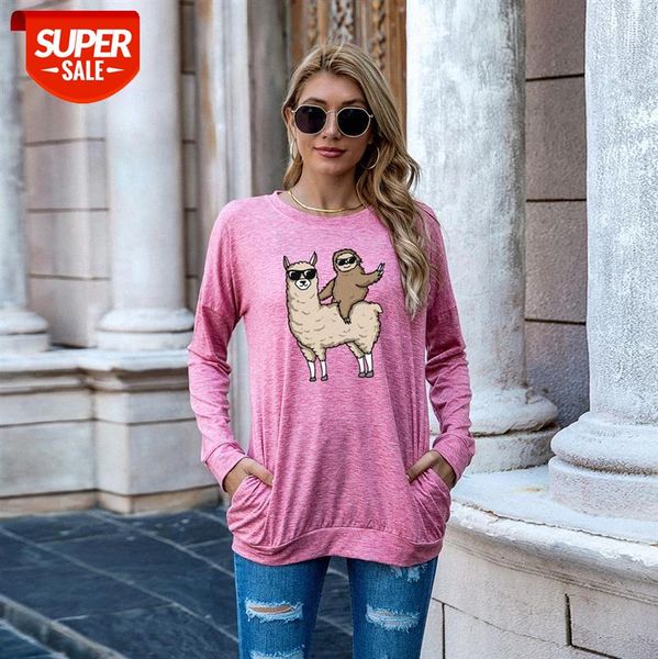 spot eaby style european and american women's pocket sweater loose long-sleeved t-shirt women #hm8j, White
spot eaby style european and american women's pocket sweater loose long-sleeved t-shirt women #hm8j, White