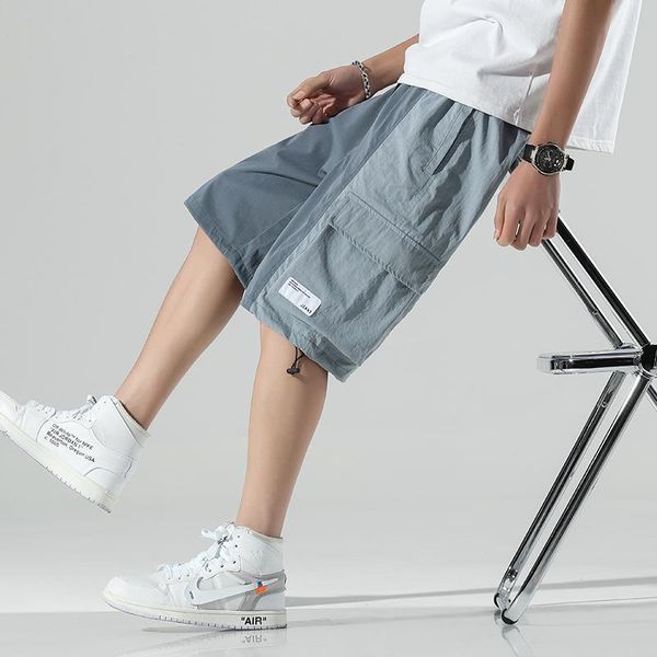 men 2021 summer casual classic pockets cargo shorts loose outwear fashion elastic waist sports jogging men's pants, Black
men 2021 summer casual classic pockets cargo shorts loose outwear fashion elastic waist sports jogging men's pants, Black