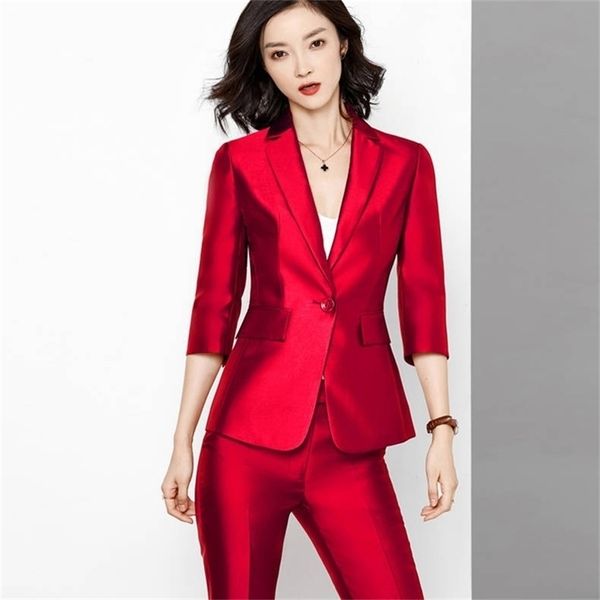 spring women solid single breasted blazer suit lady notched female outerwear elegant business suits 210519, White;black
spring women solid single breasted blazer suit lady notched female outerwear elegant business suits 210519, White;black