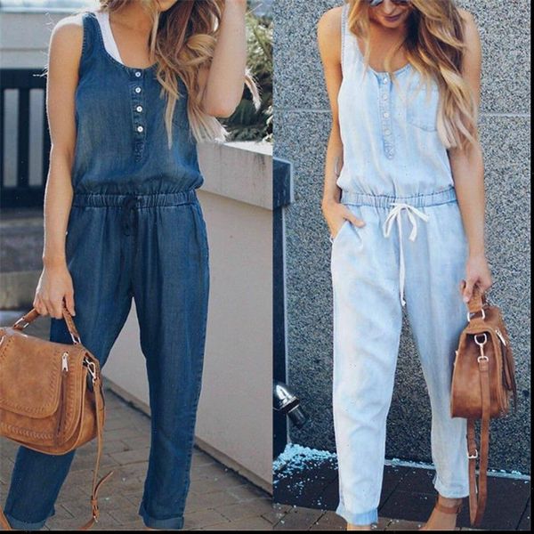 denim overalls summer fashion women romper cool street blue plain sleeveless casual jeans jumpsuit long pants rompers, Black;white
denim overalls summer fashion women romper cool street blue plain sleeveless casual jeans jumpsuit long pants rompers, Black;white