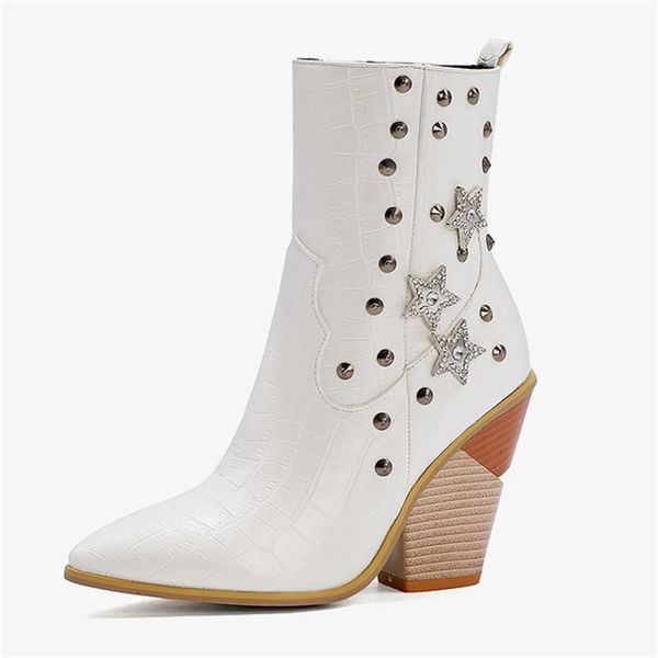 boots large size 48 rivet women autumn shoes pointed toe high thick heel fashion leather, Black
boots large size 48 rivet women autumn shoes pointed toe high thick heel fashion leather, Black