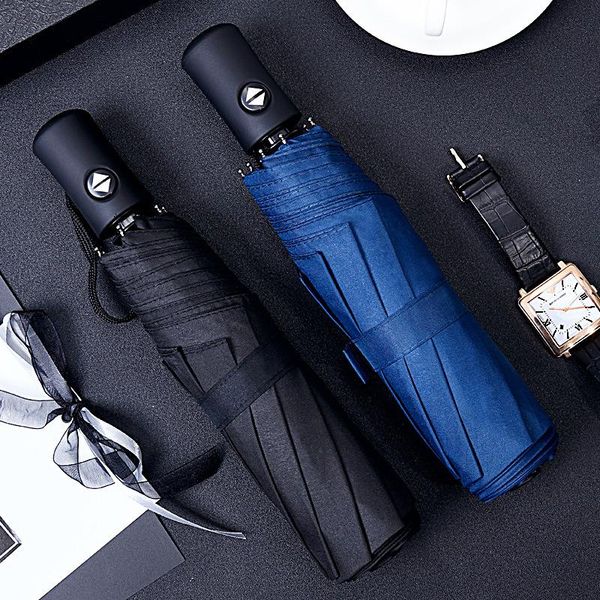 umbrellas black coating rain sun automatic umbrella anti-uv 3 folding wind resistant auto luxury big windproof women men 8ribs parasol
umbrellas black coating rain sun automatic umbrella anti-uv 3 folding wind resistant auto luxury big windproof women men 8ribs parasol