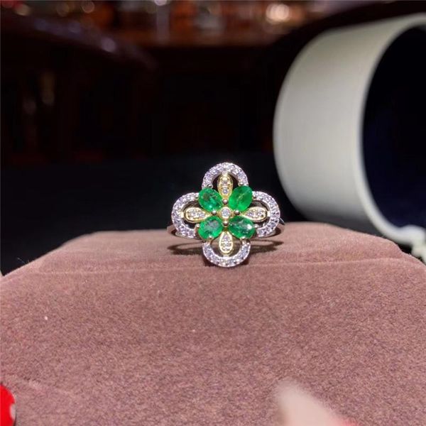 cluster rings real green emerald natural woman's 925 solid sterling silver, Golden;silver
cluster rings real green emerald natural woman's 925 solid sterling silver, Golden;silver