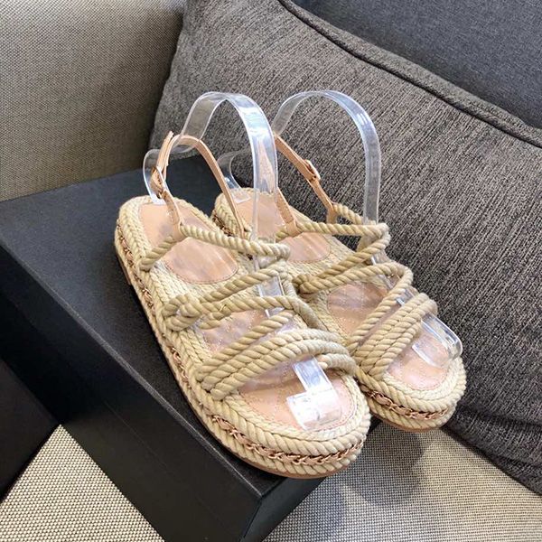 designer women flat heel knit sandals female sandal genuine real leather high end fashion summer ankle shoes beach shoe, Black
designer women flat heel knit sandals female sandal genuine real leather high end fashion summer ankle shoes beach shoe, Black