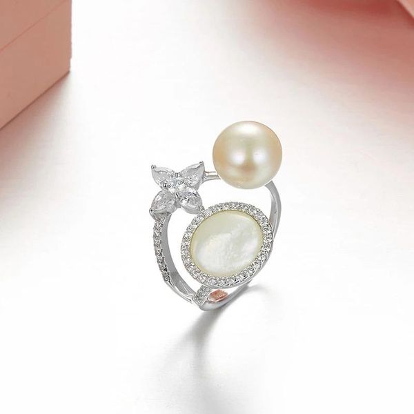 cluster rings soelle 925 sterling silver fashion flower cubic zirconia pearl shell ring brand design for women ladies wedding party jewelry, Golden;silver
cluster rings soelle 925 sterling silver fashion flower cubic zirconia pearl shell ring brand design for women ladies wedding party jewelry, Golden;silver