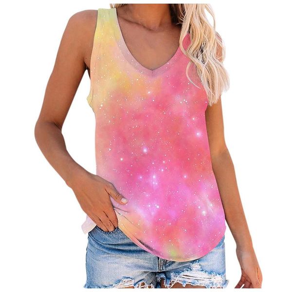women's blouses & shirts plus size v-neck womens and summer tank tie-dye printing crop women shirt ladies sleeveless, White
women's blouses & shirts plus size v-neck womens and summer tank tie-dye printing crop women shirt ladies sleeveless, White
