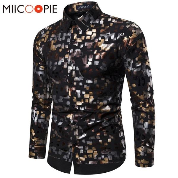 men's casual shirts camisas hombre 2021 nightclub men shiny bronzing disco party stage dance prom costume mens long sleeve dres, White;black
men's casual shirts camisas hombre 2021 nightclub men shiny bronzing disco party stage dance prom costume mens long sleeve dres, White;black
