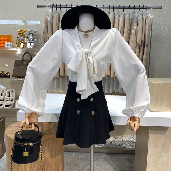nicho sweet and smooth design with foreign-style bow plus double-sided metal plied anti-light skirt suit, Black
nicho sweet and smooth design with foreign-style bow plus double-sided metal plied anti-light skirt suit, Black