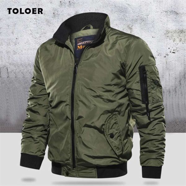 military jacket men's slim bomber aurumn winter men outerwear casual long sleeve jackes and coats mens clothing plus size 210928, Black;brown
military jacket men's slim bomber aurumn winter men outerwear casual long sleeve jackes and coats mens clothing plus size 210928, Black;brown
