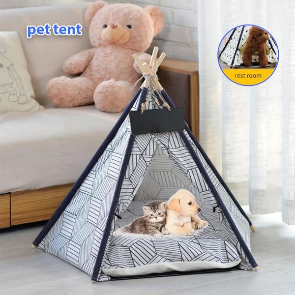 cat beds & furniture portable linen pet tent washable puppy kennels teepee breathable bed kitten house with cushion mat supply
cat beds & furniture portable linen pet tent washable puppy kennels teepee breathable bed kitten house with cushion mat supply