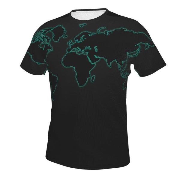 men's t-shirts national map men and women's casual short-sleeved fashion 3d printed street trend fun all-around t-shirt, White;black 
men's t-shirts national map men and women's casual short-sleeved fashion 3d printed street trend fun all-around t-shirt, White;black