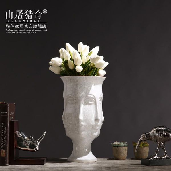 vases white nordic ceramic creative art people face vase pot home decor crafts room decoration object flowers porcelain figurines
vases white nordic ceramic creative art people face vase pot home decor crafts room decoration object flowers porcelain figurines