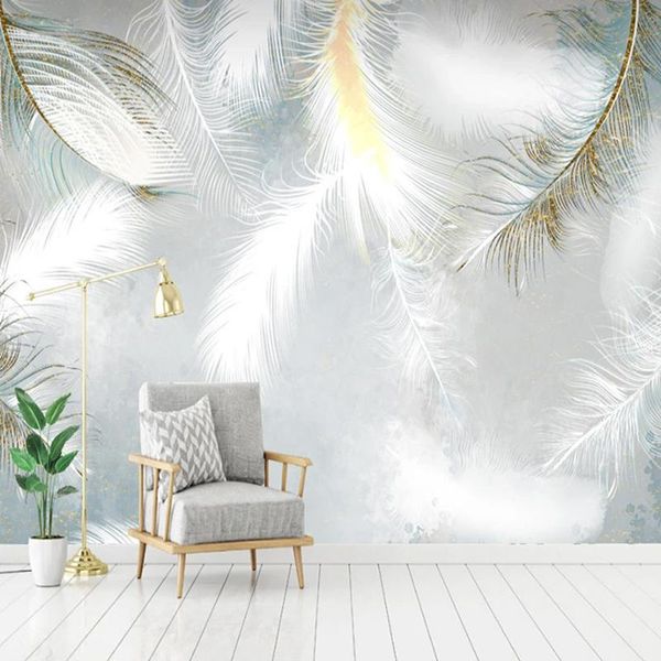 self-adhesive waterproof canvas mural wallpaper modern fashion feather home decor living room bedroom creative art 3d stickers wallpapers
self-adhesive waterproof canvas mural wallpaper modern fashion feather home decor living room bedroom creative art 3d stickers wallpapers
