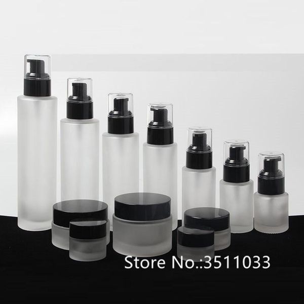 storage bottles & jars 10pcs clear matte glass empty lotion pump bottle cosmetic refillable facial cream container black 20ml 30ml 60ml 100m
storage bottles & jars 10pcs clear matte glass empty lotion pump bottle cosmetic refillable facial cream container black 20ml 30ml 60ml 100m