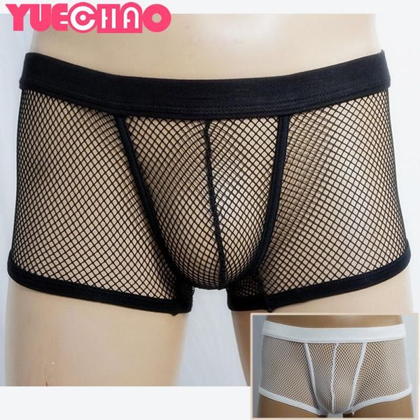 underpants men fishnet soft mesh see through gay male underwear cueca boxers shorts solid underpant u convex trunks breathable panties, Black;white
underpants men fishnet soft mesh see through gay male underwear cueca boxers shorts solid underpant u convex trunks breathable panties, Black;white