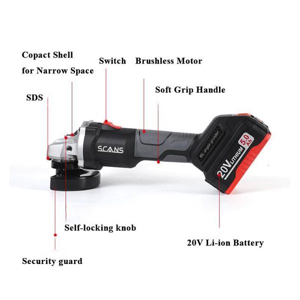 professiona electric drills scans sc6180 tool 20v cordless power tools li-ion angle grinder combo kit with 2*5.0ah battery industry garden p
professiona electric drills scans sc6180 tool 20v cordless power tools li-ion angle grinder combo kit with 2*5.0ah battery industry garden p